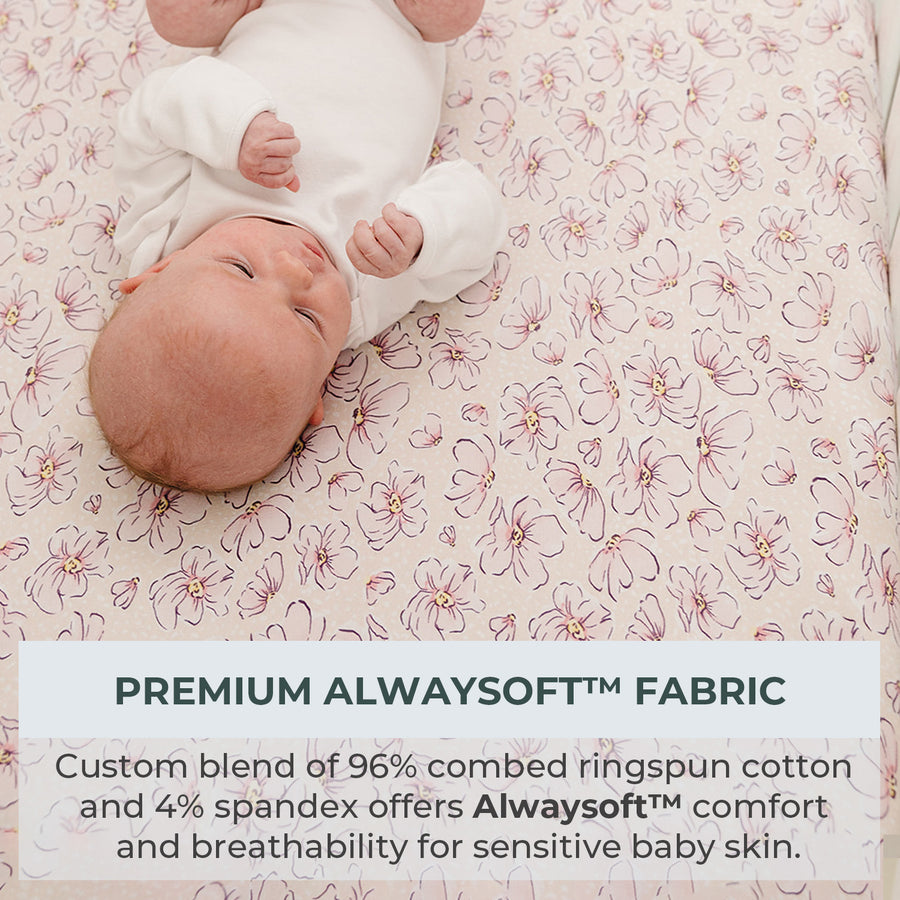 Playard / Mini Crib sheets - Blossom