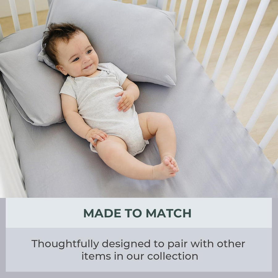 Crib sheet Single - Smoky Grey