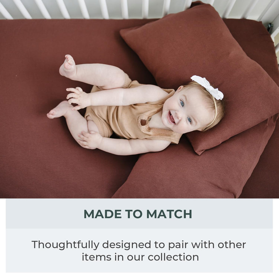 Crib sheet Single - Chocolate Brown