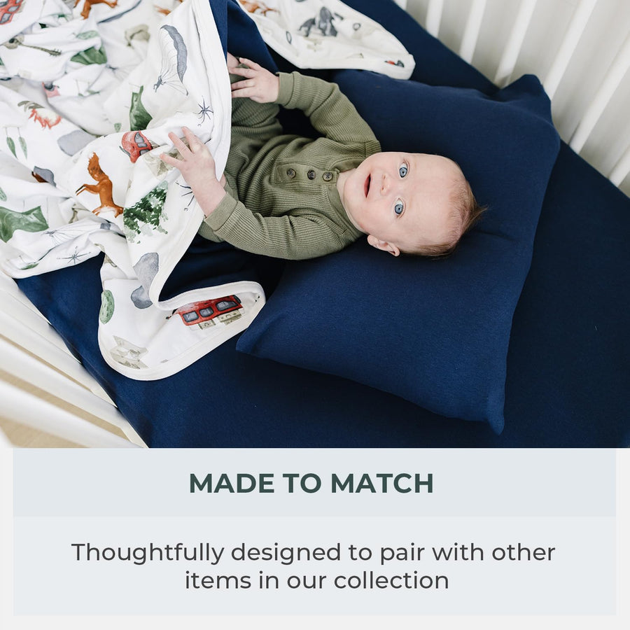 Crib sheet Single - Deep Navy