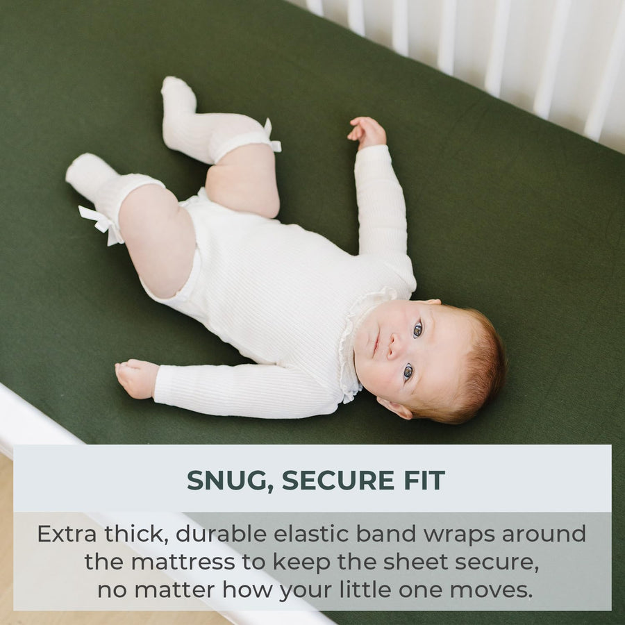 Crib sheet Single - Wood Green