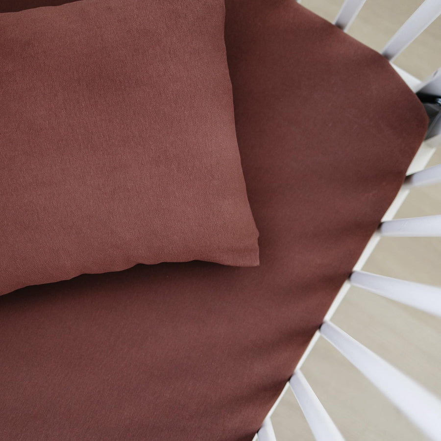 Crib sheet Single - Chocolate Brown