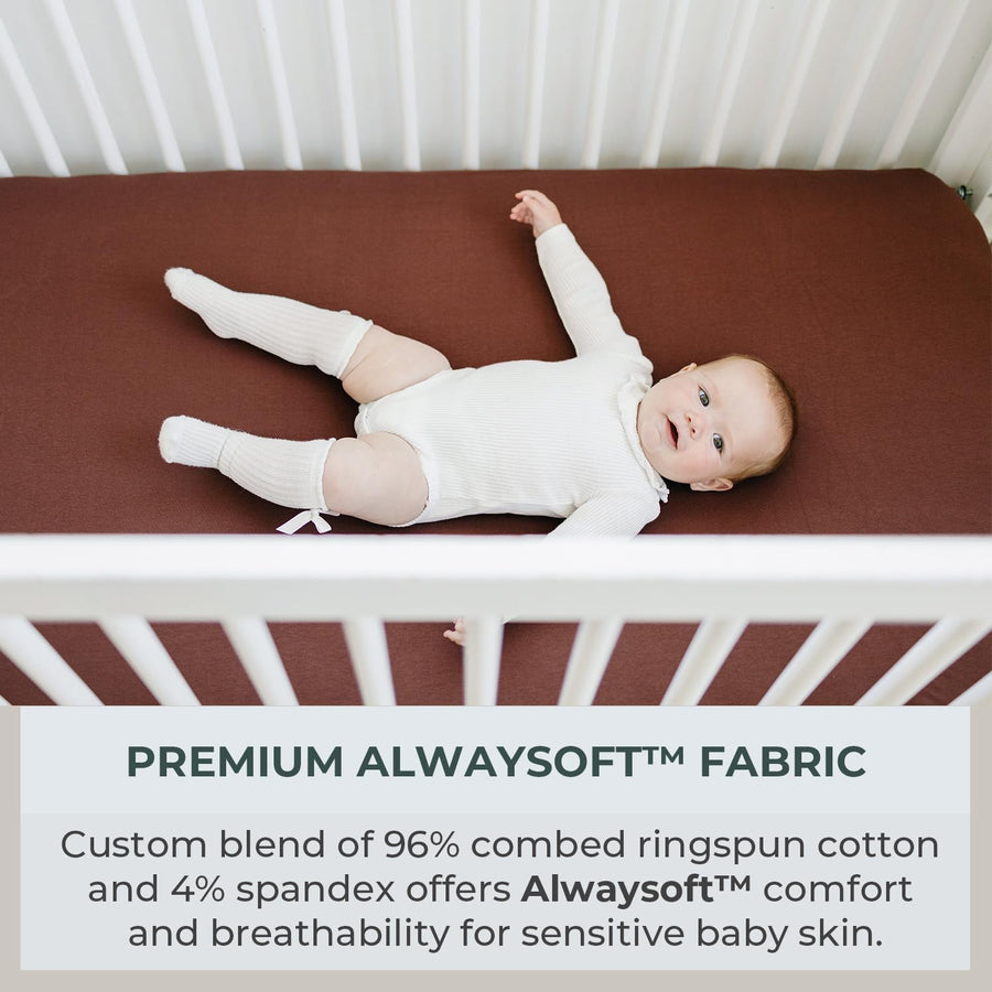 Crib sheet Single - Chocolate Brown