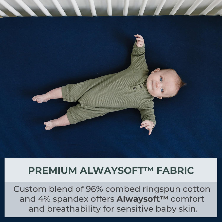 Crib sheet Single - Deep Navy