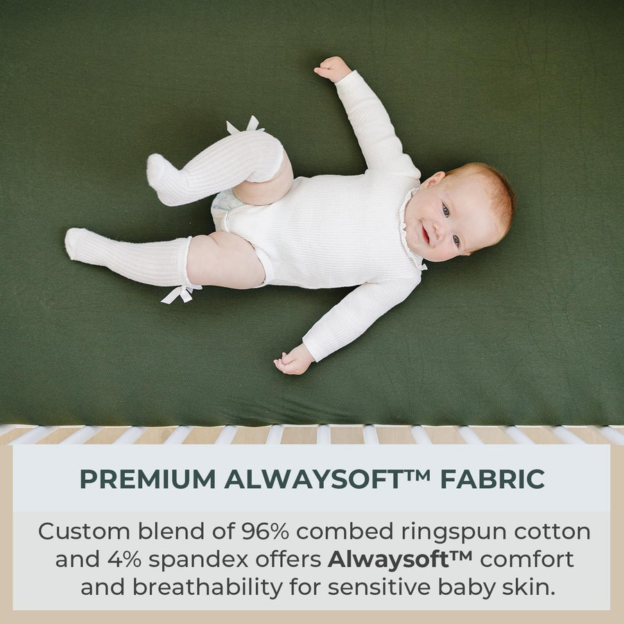 Crib sheet Single - Wood Green
