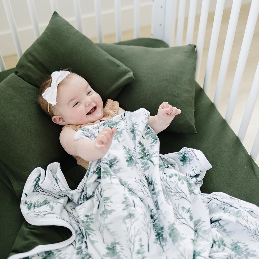Crib sheet Single - Wood Green