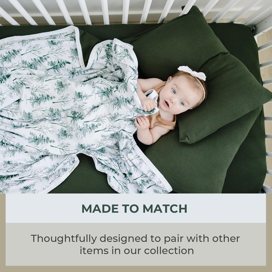 Crib sheet Single - Wood Green
