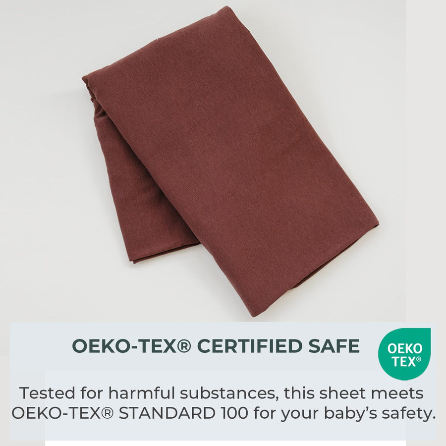 Crib sheet Single - Chocolate Brown