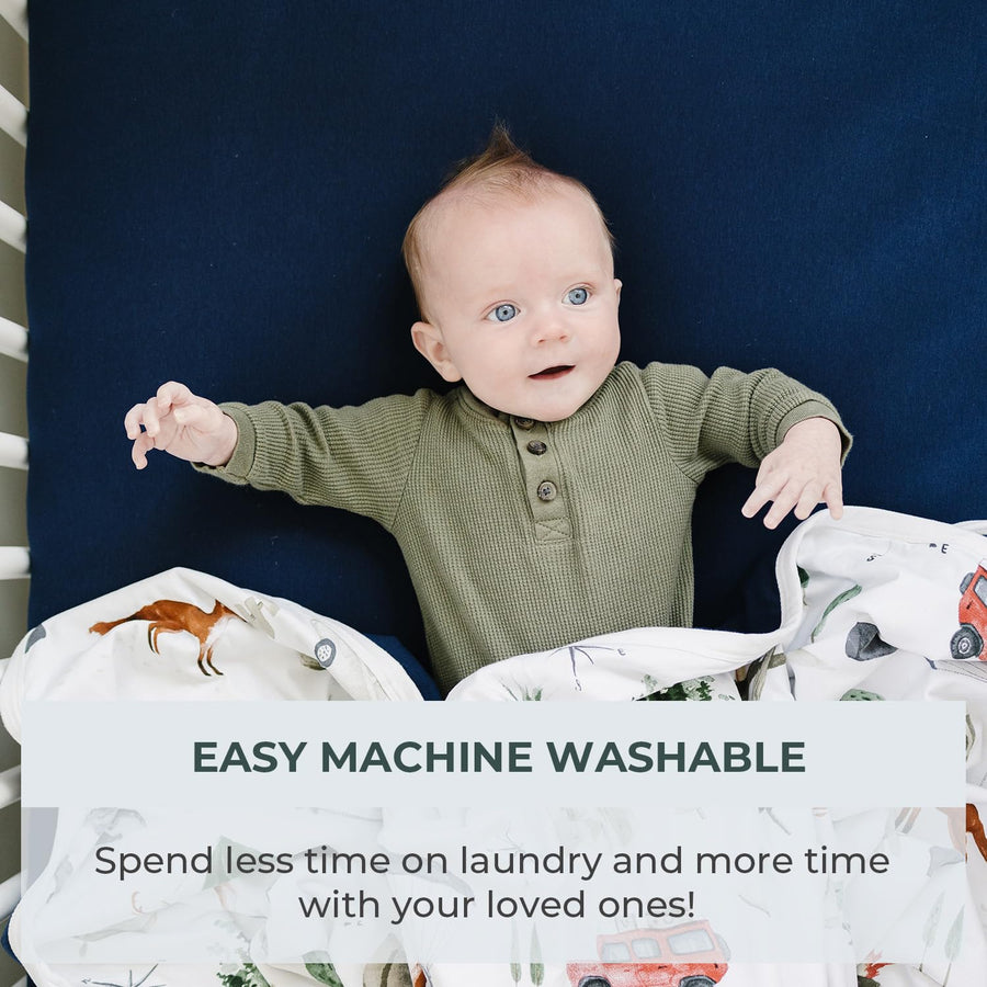 Crib sheet Single - Deep Navy