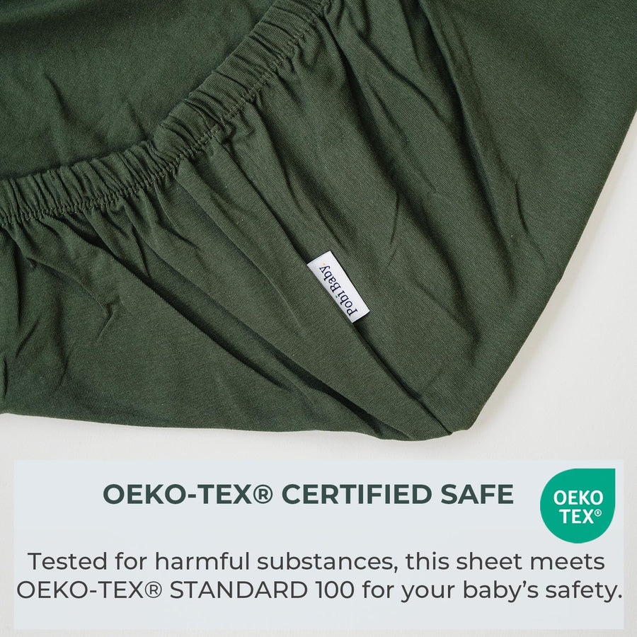 Crib sheet Single - Wood Green