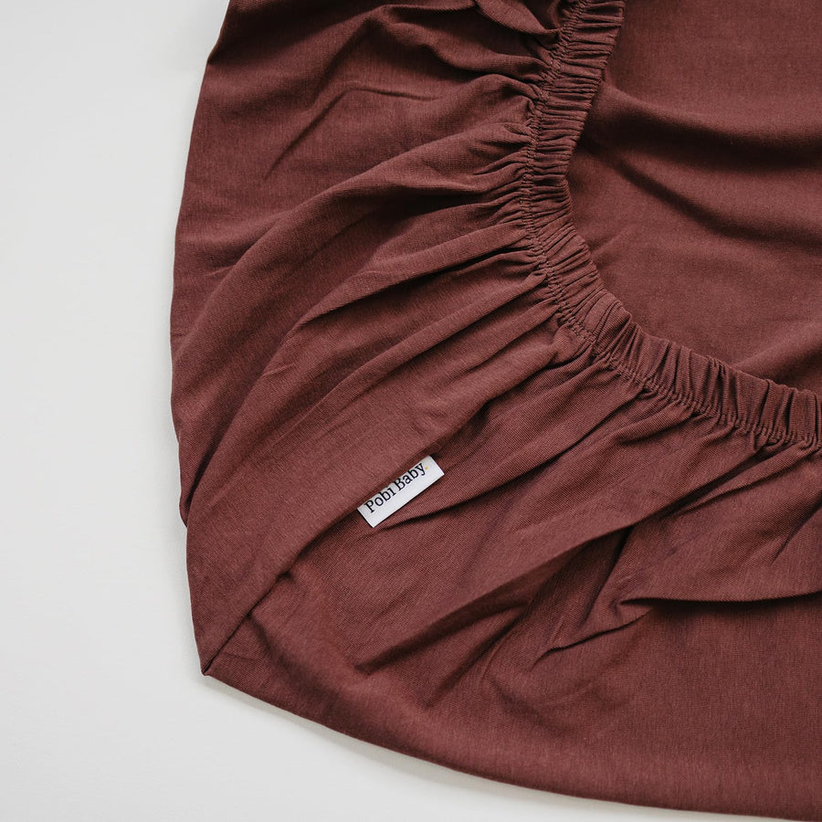 Crib sheet Single - Chocolate Brown