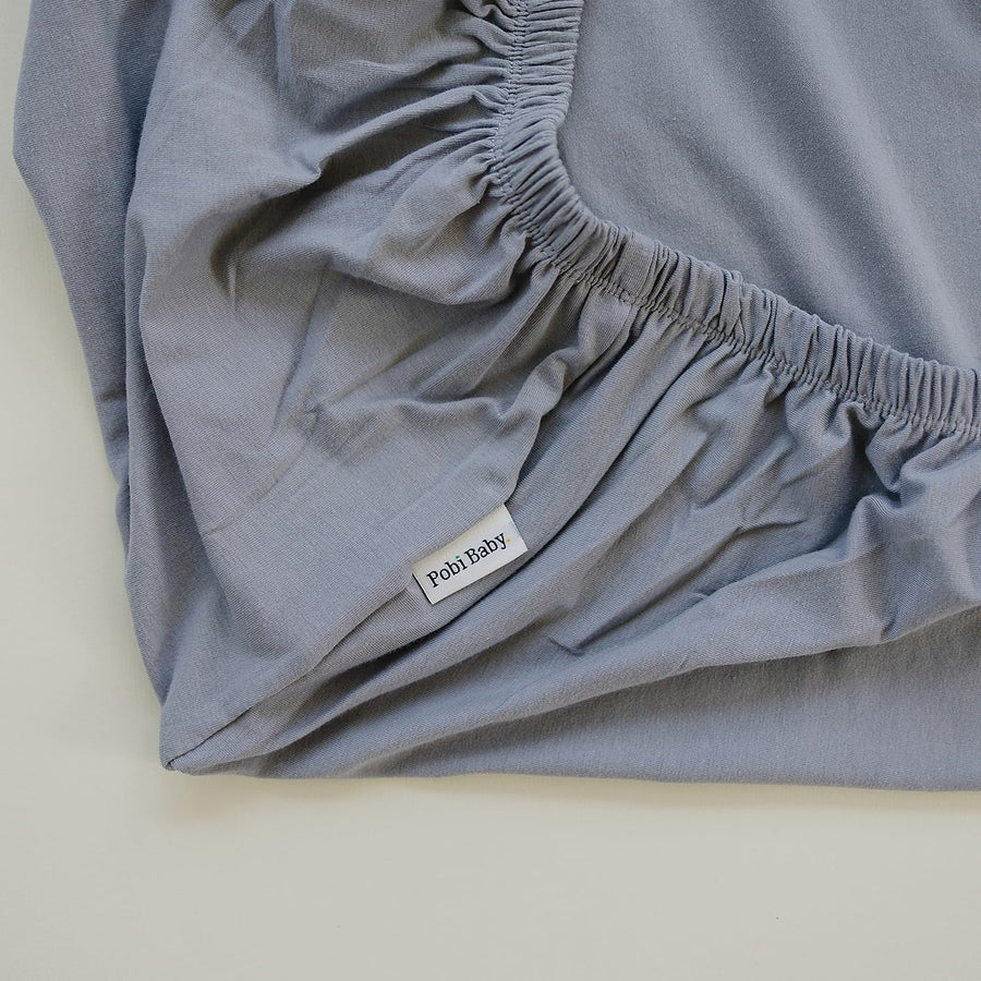 Crib sheet Single - Smoky Grey