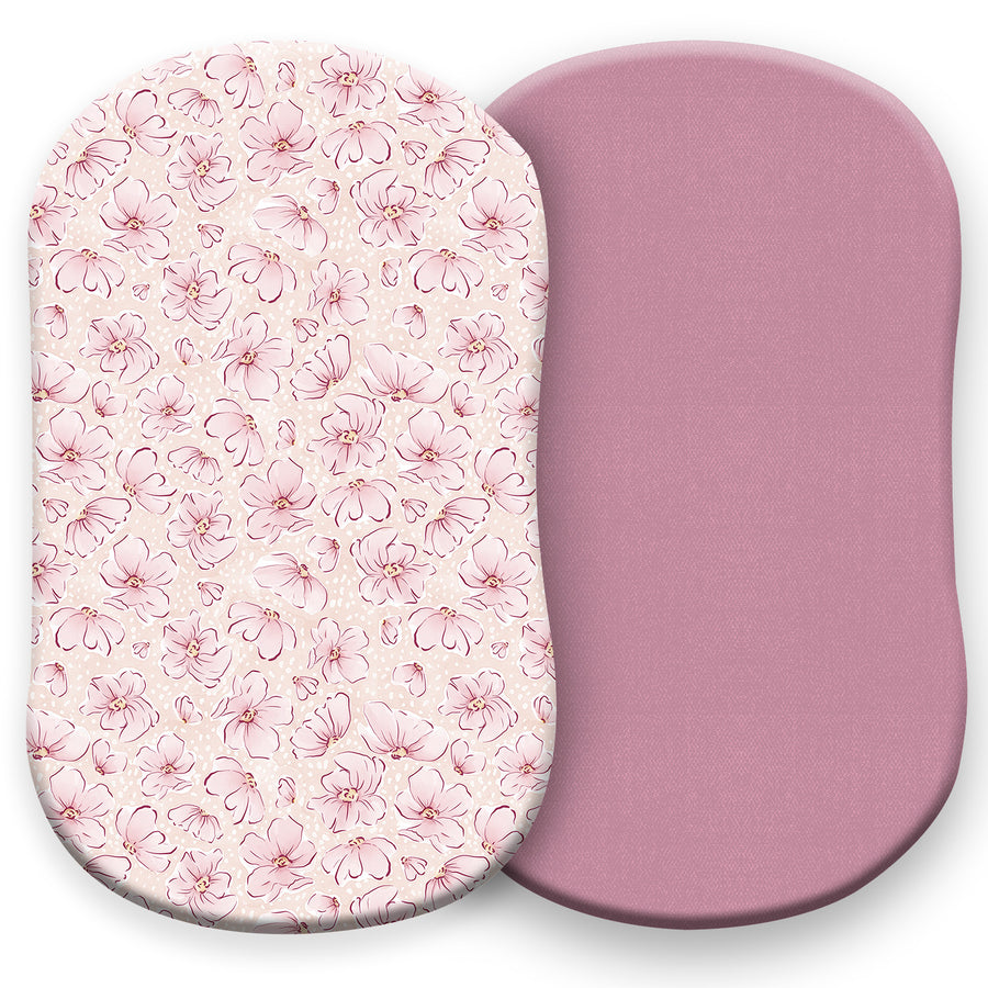 Bassinet sheets - Blossom