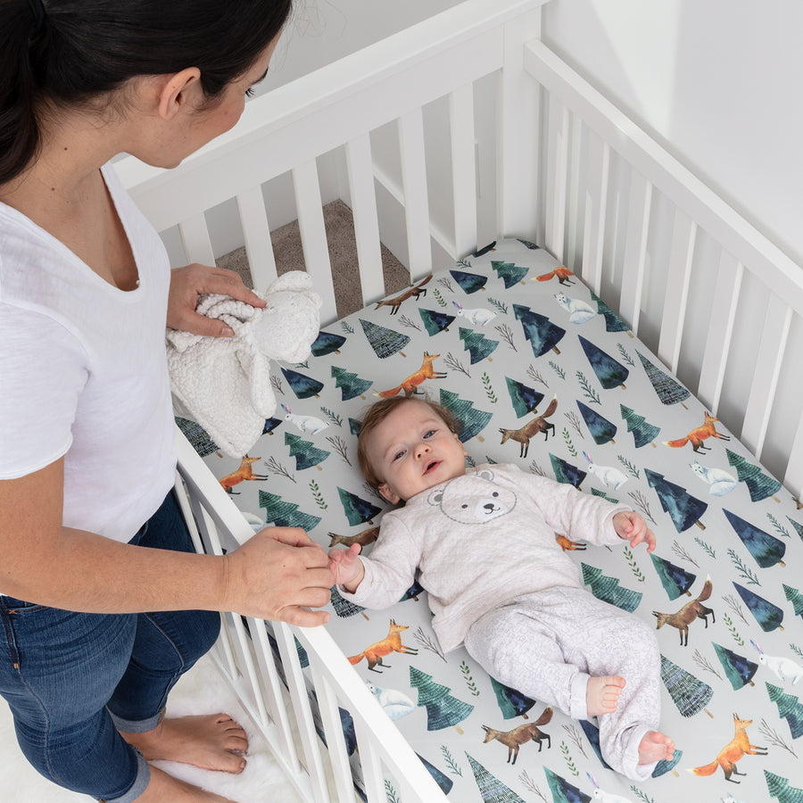 Crib sheet Single Animals – pobibaby