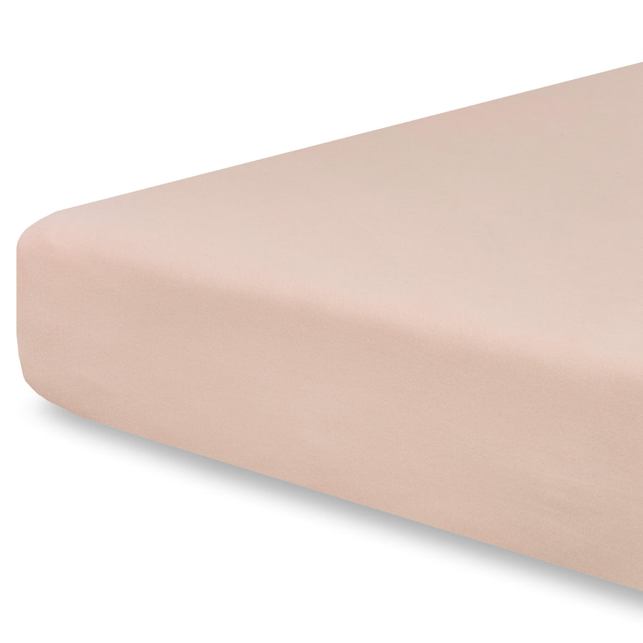 Crib sheet Single - Pink Beige